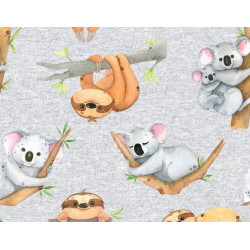 Jersey - Fred grau meliert Koala Faultier